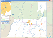 La Plata Wall Map Basic Style